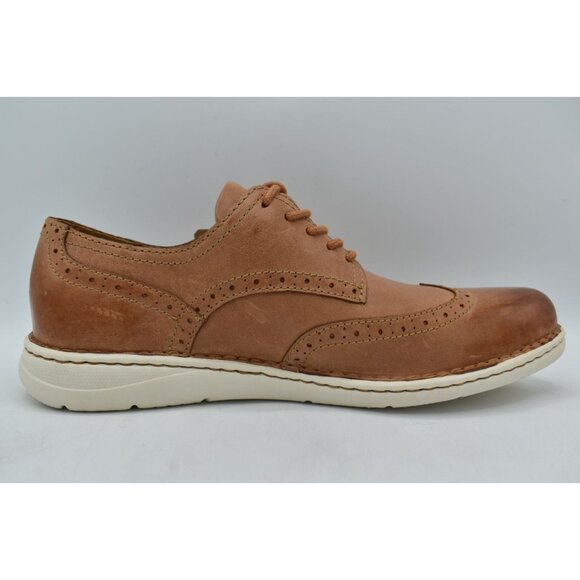 Born Mens Size 9.5 Tobias Brown Full Grain Leather Oxford Casual Lace up Shoes